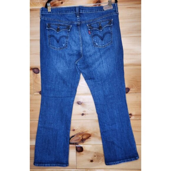 Levi Strauss And Co 515 Womens Boot Cut Blue Denim Jeans Size 16 - Picture 12 of 16